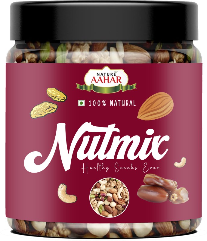 Nature Aahar Premium Dryfruitmix Cashew ,Almond,Raisins,Dates,Mixed Dried Fruits(500Gm)(500 G)