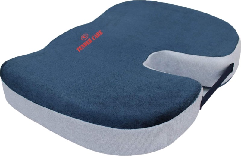 Tender Care Coccyx Cushion Tailbone Lower Back Support And Pain Relief For Office, Car Seats Back / Lumbar Support(Blue)