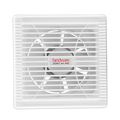 Hindware Zorio Ax Arc 100Mm Exhaust Fan With Low Noise, Powerful Air Suction And High Speed, For Kitchen Or Bathroom With Overload Protection For Odourless, Clean And Fresh Air (White)