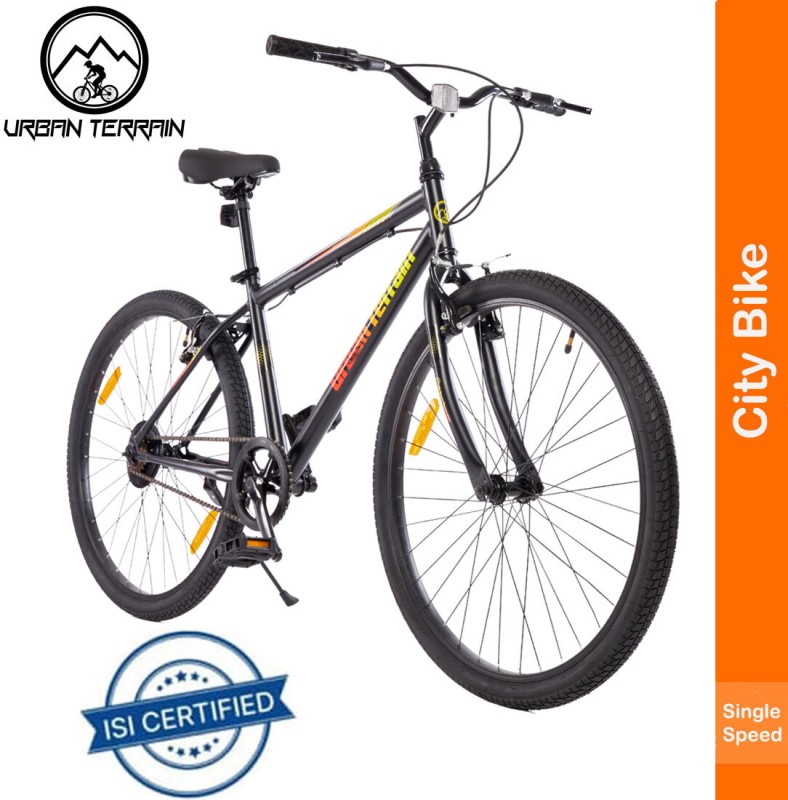 Urban Terrain Maza ” City Bike With Cycling Event & Ride Tracking App By Cultsport 27.5 T Hybrid Cycle/City Bike(Single Speed, Red)
