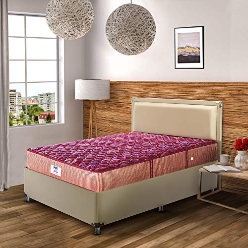 Peps Springkoil Bonnell 8-Inch Single Size Spring Mattress (Maroon, 72X48X08)