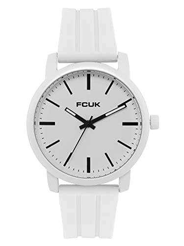 Fcuk Analog White Dial Men’S Watch-Fk0011E