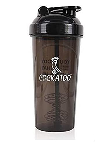 Cockatoo Cs-01 Plastic Shaker Bottle (Black, 700 Milliliters)