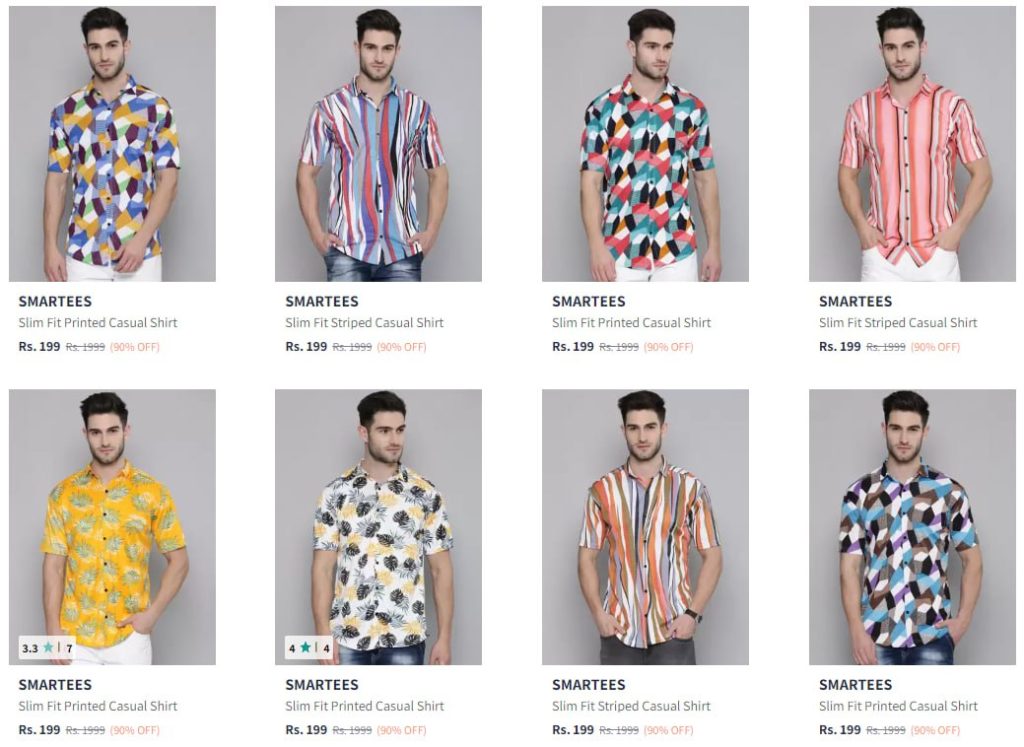 Myntra | Men’s Shirts @ 199 Link :