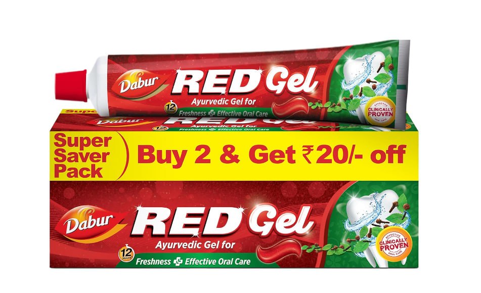 Amazon | 62% Off : Dabur Red Gel Toothpaste – 300g @98 Buy Max Qty