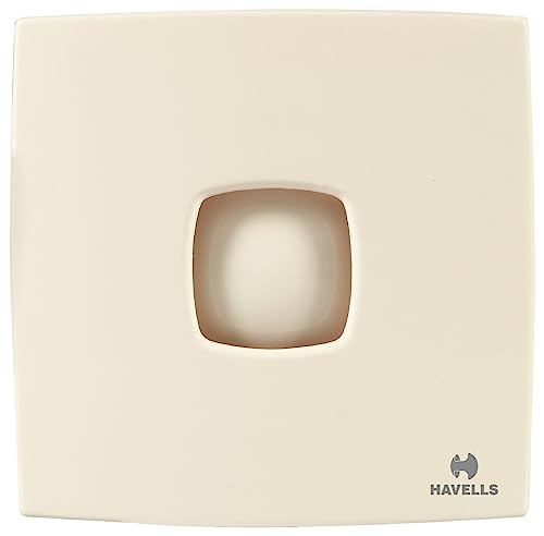 Havells Ventil Air Hush 100Mm Exhaust Fan| Duct Size: Ø3.9, Cut Out Size: Ø4.1, Watt: 15, Rpm: 2450, Air Delivery: 140, Suitable For Kitchen, Bathroom, And Office, Warranty: 2 Years (White)