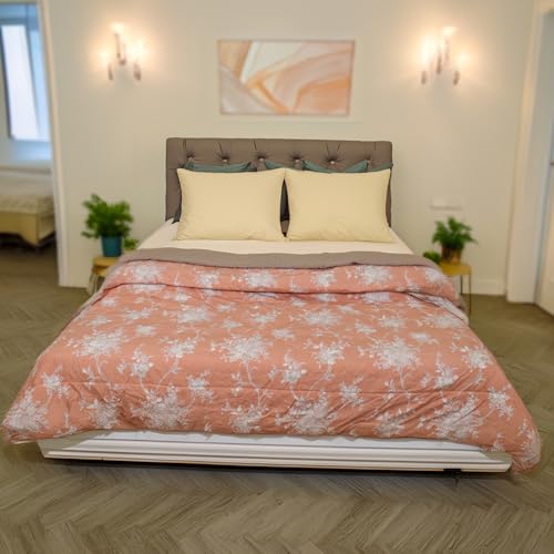 Status Printed Comforter Double Bed Blanket For Winter/Pink/Double/Gsm- 220/Size -220 X 210 Cm (D1)