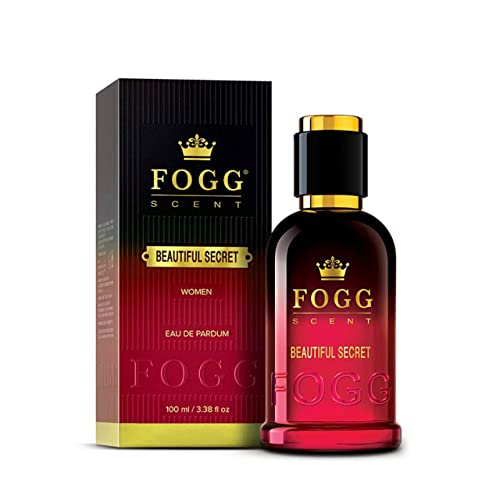 Fogg Beautiful Secret Scent, Eau De Parfum, Womens Perfume Spray, Long-Lasting Fresh & Floral Fragrance, 100Ml