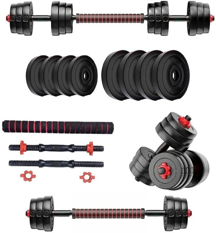 Jasmine 10Kg (2.5Kg X 4) Pvc Dumbbell Set Home Gym Kit