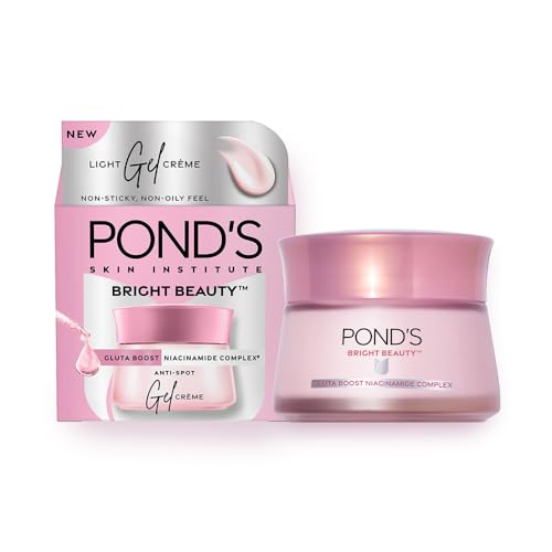 Pond’S Bright Beauty Gel Crème With Glutaboost Niacinamide Complex For Fading Dark Spots In 2 Weeks, 50G