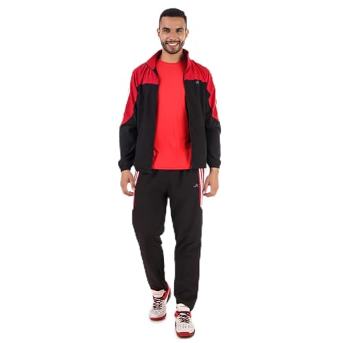 Vector X Ots-208 Men’S Stylish Poly Gym Wear Sports Track Suit Black