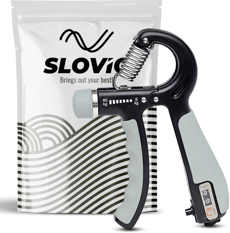 Slovic Hand Grip With Counter | Upto 60 Kg | Hand Grip Strengthener |Hand Grip Hand Grip/Fitness Grip