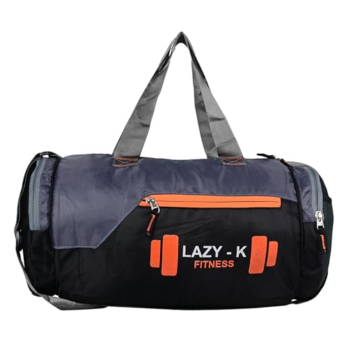 Lazy – K Fitness Gym Duffel Sports Bag For Men And Women Duffle Bag With Shoe Compartment, Attached Shoulder Strap, Stylish & Comfortable, Lightweight, Bags