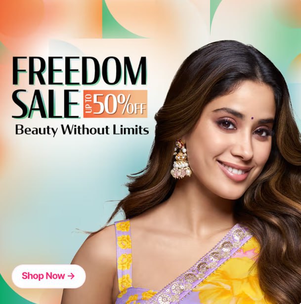 Nykaa Beauty | Freedom Sale  🔥🔥Offer | Upto 50% Off On Top Brands👉Link :