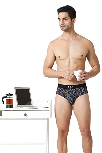 Van Heusen Men Sport Fashion Prints Briefs – 100% Combed Cotton – Pack Of 2 – Super Soft_70003_Vsp6, Vsp10_S