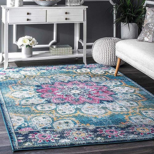 Status Contract Rugs For Living Room |(3X5Ft) Printed Carpet For Living Room Decor|Anti Skid Backing Home Essentials|Aesthetic Vintage Decor Carpet For Bedroom|Boho Rugs For Living Room (Vintage 415)