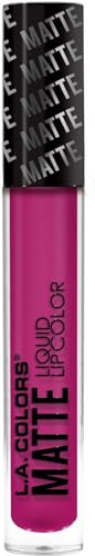 L.A. Colors Matte Liquid Lip Color, Pampered Pink, 3.9G