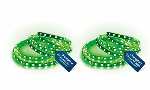 Crompton 5 Meter Strip Light Green 300 Leds (Pack Of 2) (Without Driver)