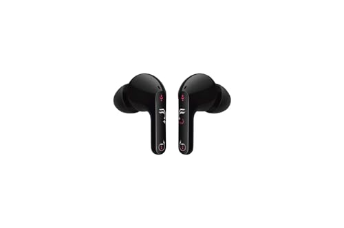 Lg Tone Free Hbs-Fn5U True Wireless Bluetooth Earbuds -Uvnano 99.9% Bacteria Free, Prestigious British Meridian Sound, Dual Microphones, Ipx4 Water Resistance, Total 18 Hours Battery Life(Black)