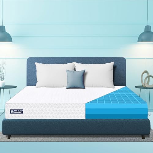 The Sleep Company Smartgrid Ortho 6 Inch Mattress King Size | Aiha Certified Medium Firm Orthopedic Mattress For Back Pain Relief | Patented Japanese Smartgrid Technology | 78X72 | 10 Years Warranty