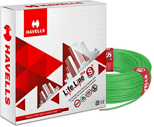 Havells Lifeline Cable Whffdnga16X0 6 Sq Mm Wire (Green)