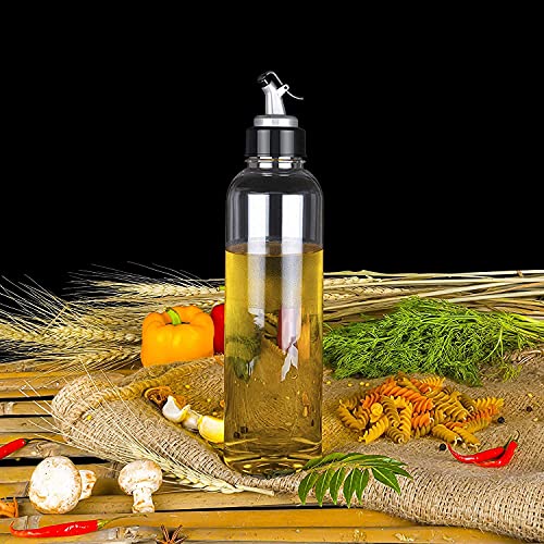 The Earth Store 1000 Ml Plastic Oil Dispenser Transparent Cooking Oil Pourer For Kitchen Leakproof Sauce Vinegar Liquid Dispenser