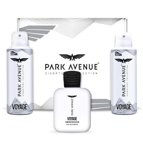 Park Avenue Signature Gift Set For Men 2 Deo & 1 Fresh Liquid Eau De Parfum Men, 350Ml | Perfume For Men | Premium Luxury Fragrance Scent | Long-Lasting Aroma Perfume