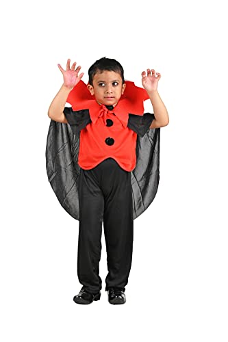 Bookmycostume Dracula Vampire Kids Fancy Dress Costume | Halloween Theme | Imported 4-5 Years