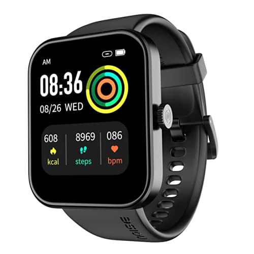 Noise Colorfit Pulse Grand Smart Watch With 1.69″(4.29Cm) Hd Display, 60 Sports Modes, 150 Watch Faces, Fast Charge, Spo2, Stress, Sleep, Heart Rate Monitoring & Ip68 Waterproof (Jet Black)