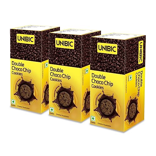 Unibic-Double Chocolate Chip Cookies,(Pack Of 3),225Gm