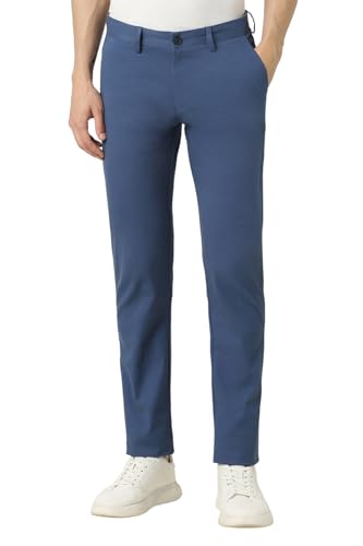 Peter England Men’S Slim Pants (Pctfsssf167297_Blue