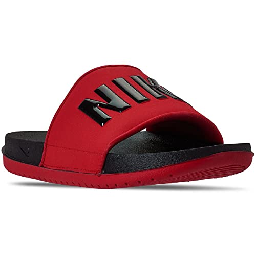 Nike Men’S Offcourt Slide Black-University Red Sandal-12 Kids Uk (Bq4639-002)