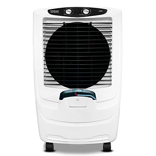 Hindware Smart Appliances Snowcrest Cruzo 52L Inverter Compatible Desert Air Cooler With Woodwool Pads (Black & White) |Desert Cooler