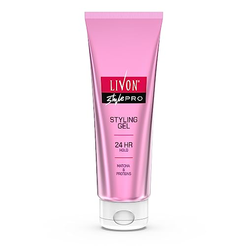 Livon Style Pro Hair Styling Gel For Women And Men | 24-Hour Hold | With Matcha And Proteins | All Hair Types | 100 Ml