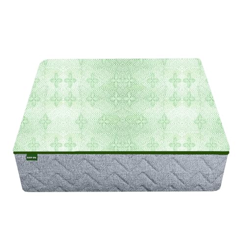 Coirfit Sleep Spa Natura King Size 6 Inch Convulated Cool Gel Memory Foam Mattress With Aloe Vera Fabric (78X72X6,White)