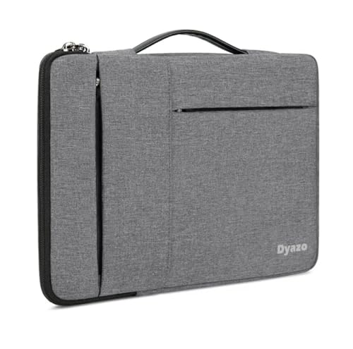 Dyazo 15″ To 15.6 Inch Laptop Sleeve/Cover With Handle & Two Front Accessories Pockets Compatible For Apple, Dell, Lenovo, Asus, Hp, Samsung, Mi, Macbook And Other Notbooks (Grey)