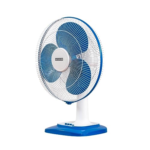 Usha Maxx Air 400Mm High Speed Table Fan (Blue & White)