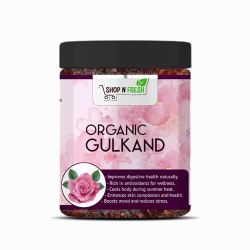 Shop N Fresh Natural Gulkand (Rose Petal Jam), 400Gm | 100% Natural | Sun Dried | Nature’S Coolant (400Gm)