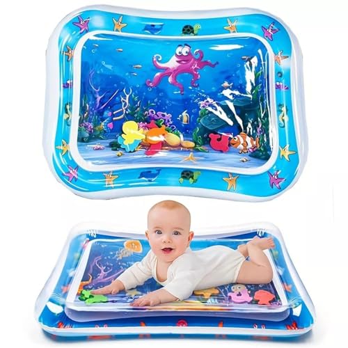 Clefairy Inflatable Tummy Time Premium Water Mat For Infants & Toddlers Is The Perfect Fun Time Play Activity Center For Your Baby’S Stimulation And Growth