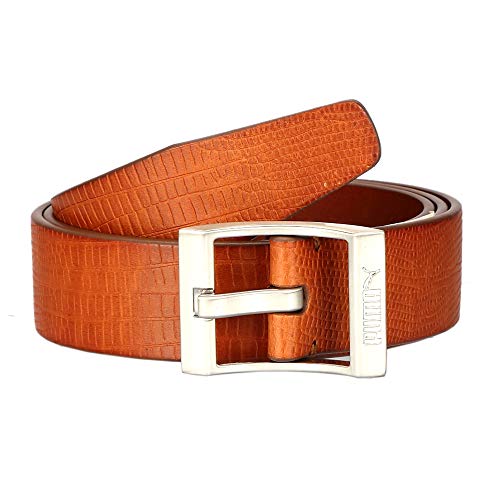 Puma Men’S Leather Belt Small (Biscuit, S)