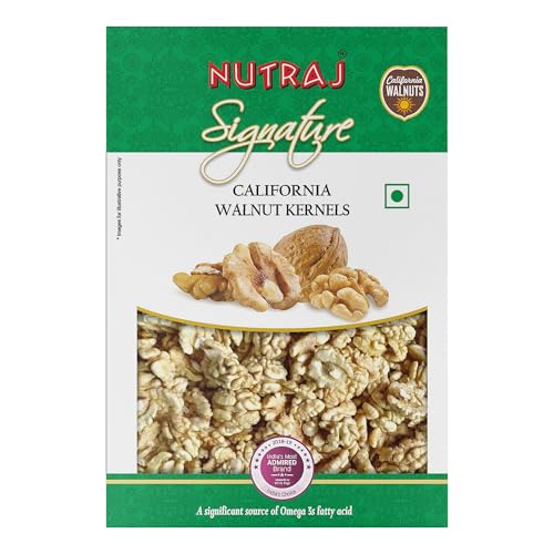 Nutraj Signature California Walnut Kernels 200G | Akhrot Giri | Delicious & Crunchy Walnut Giri | High In Antioxidants | Brain Food | Without Shell