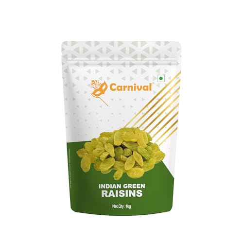 Carnival Premium 1Kg Raisins – All-Natural, Sweet Dried Grapes For Baking, Snacking, And Cooking – Healthy Snack Packed With Nutrients