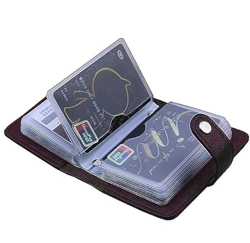 Stealodeal Brown 28 Slots Leather Debit/Credit/Atm Card Holder For Men & Women