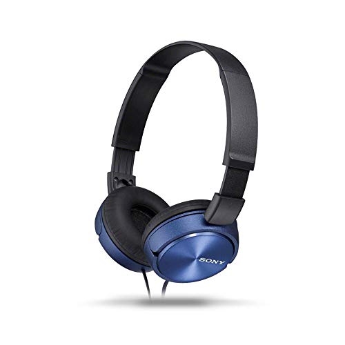 Sony Mdr-Zx310Ap Wired On Ear Headphones With Mic (Blue)