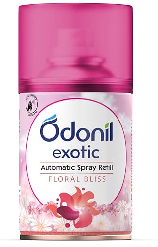 Dabur Odonil Exotic Automatic Spray Refill – 225Ml | Floral Bliss | 2X Long Lasting | Fits All Machines | 2200 Sprays Guaranteed | Lasts Upto 60 Days