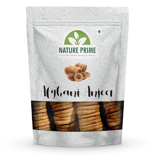 Nature Prime Premium Afghani Anjeer Dried Fig | Rich Source Of Fibre Calcium & Iron | Low In Calories And Fat-Free | Non-Gmo Dried Figs| Afghanistan Anjeer – 1Kg Pouch Pack (1 Kg)