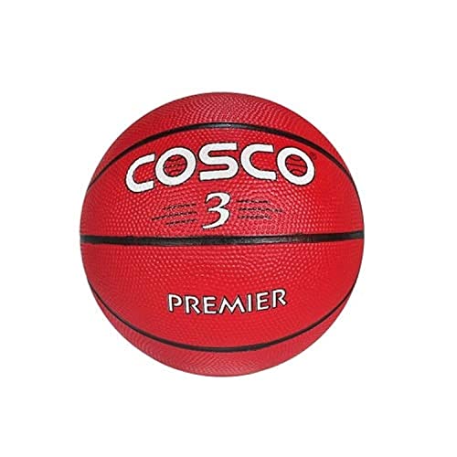 Cosco Premier Basketball (Red, Size: 3)