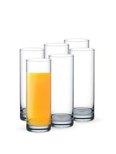 Ocean Beverage Glass Tumbler 340Ml – Set Of 6 For Kitchen|Water|Hot&Cold Drinks|Juice|Cocktail|Milkshake|Smoothie|Ideal For Home|Party|Restaurant|Gifting|Special Occasion,Transparent