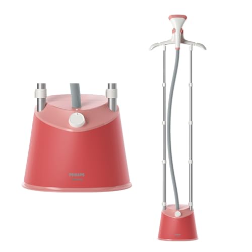 Philips Standing Garment Steamer Ste1020/40-1800 Watts, 1.8 Ltr Water Tank, 3 Steam Settings With Upto 36Gm Steam Output, Adjustable Double Pole- No Burns Guaranteed From World’S No.1 Ironing Brand.