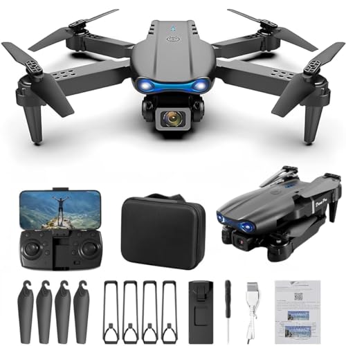 Drone With 4K 1080P Hd Dual Camera One Key Start, Emergency Stop, Headless Mode, Carrying Case, 5G Wifi Fpv Obstacles Avoidance, 360° Flip With Aerial Photography Drone Multicolor